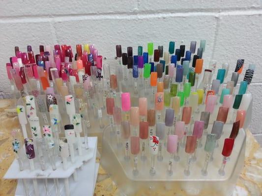 Gel Nail colors. We also have a lot more