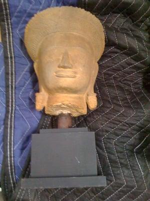 Mongolian Sculpture Recovered by the US Army, Packed in Wooden crates and shipped back to Mongolia