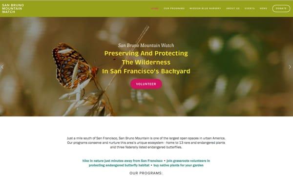 Rebranding and Web Design for San Bruno Mountain Watch