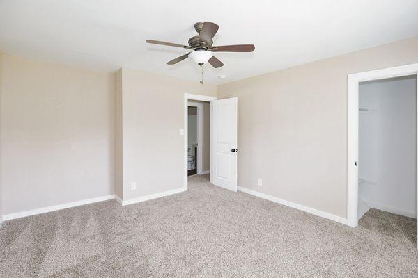 BEDROOM, CEILING FANS, WALKIN CLOSET, DUAL HEATING AND A/C UNITS.