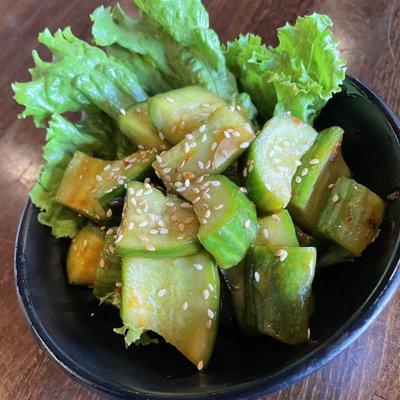 Spicy cucumber salad