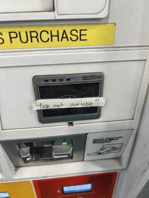 No tap to pay