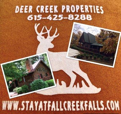 Let Deer Creek Properties plan your getaway!  Book today at stayatfallcreekfalls.com #fallcreekfallscabins