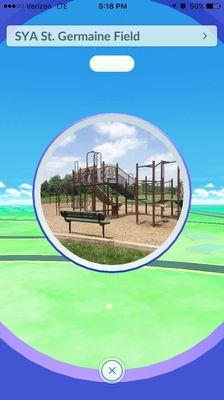 PokeStop at the playground here!