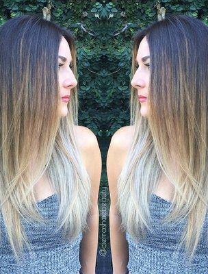 Ombré color work by Owner Cierra