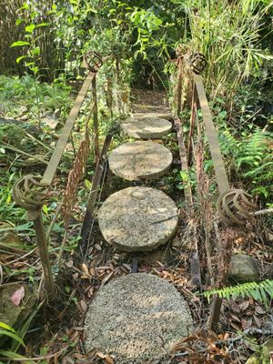 An interesting bridge crossing a water feature