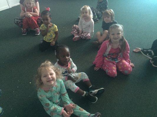 "Pajama Day" at Zion Early Learning Center.