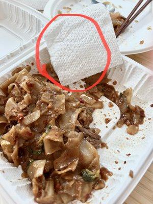 Found Long hair inside Drunken Noodle. Absolutely disgusting.