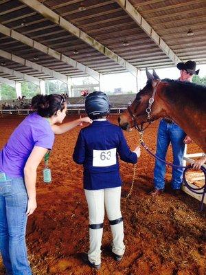 2015 special olympics with rider Haylie and coach Erin.