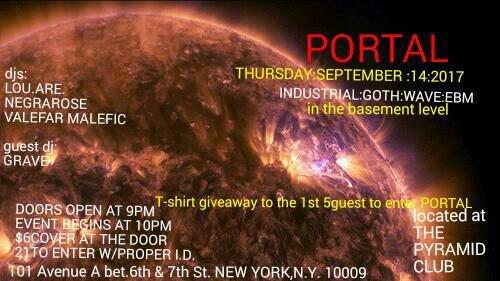 Portal is a monthly industrial and goth dance event for the eclectic and like minded to come together on the dancefloor.