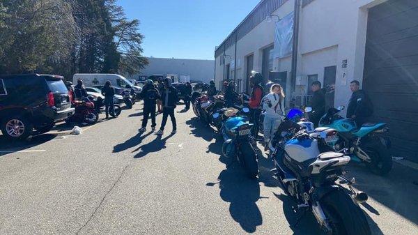 Fellow Fredericksburg community showing love and stealing mechanic away for a quick lunch ride on a beautiful day!