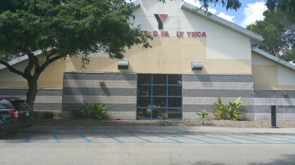 East view of pre-school building.