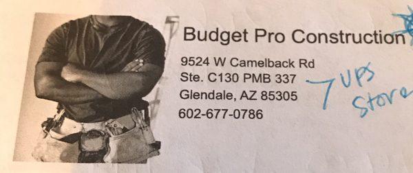 Finding out his address is at the UPS store and he has two numbers.... don't be fooled by this so called "Christian" - SCAM!!!!