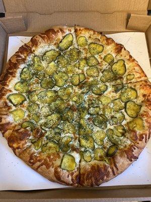 Dill pickle pizza