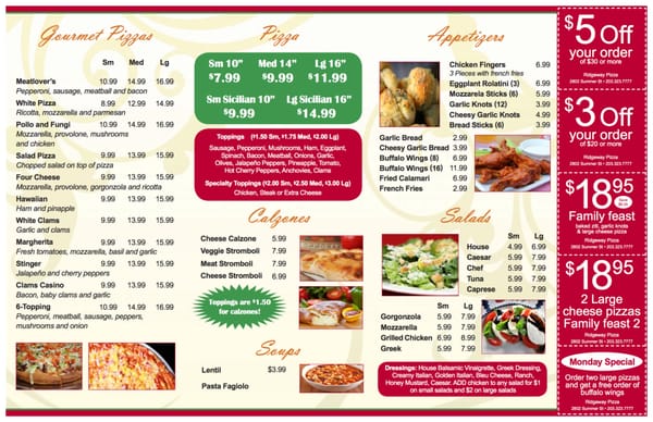 Menu page 2