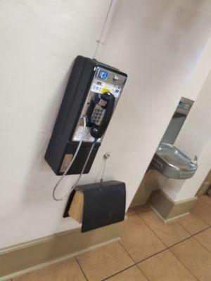 Icy cold bubbler and a pay phone! Hallmarks of the past.