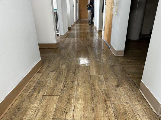 Clean wood floors