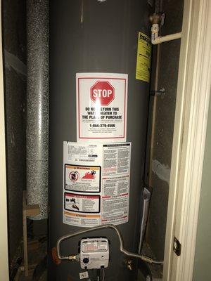 Water heater works great!