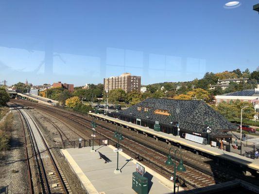 Great train station by beautiful waterfront