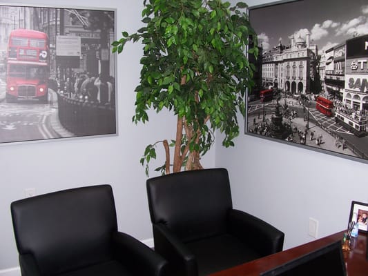 Client seats and Interior of the office