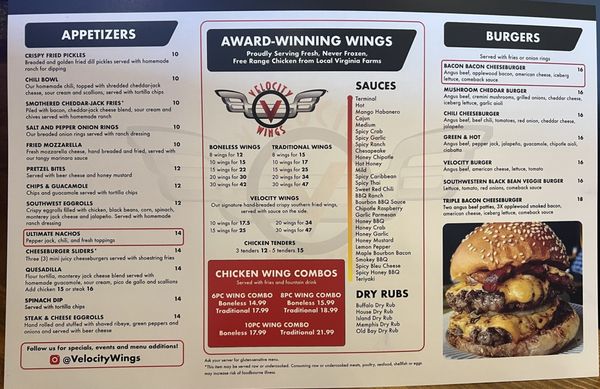 New menu 6/10/24