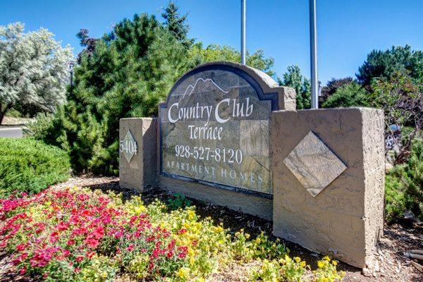 Country Club Terrace Apartments Entrance Sign