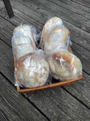 Ciabatta and Round Loafs