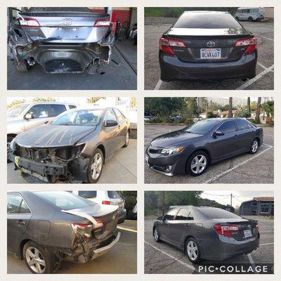 2014 Toyota Camry Rear & Front Damages Repair