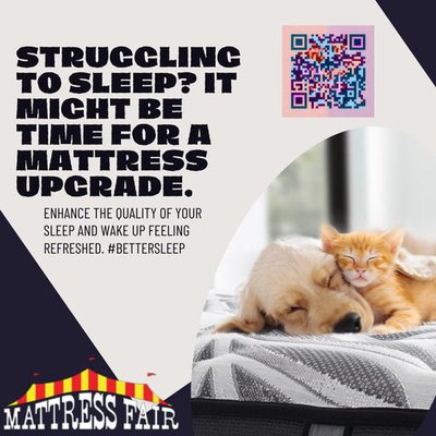 A better night's sleep is waiting for you.  Stop by Mattress Fair today. Call Today...Sleep Tonight!