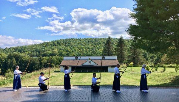 Seiko Kyudojo at Karme Choling, Barnet, Vermont