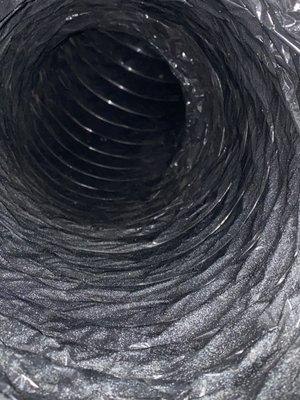 Flex  Duct after cleaning