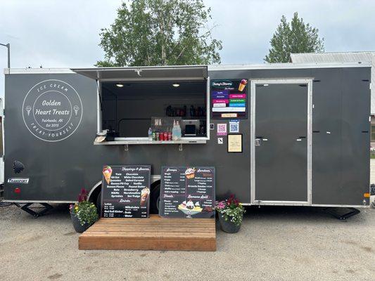 The Ice Cream trailer.