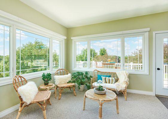 Natural sunlight coming through with new Renewal by Andersen Windows.