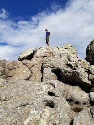 2021-09-03. Lost Gulch Overlook. Boulder, CO. Made it! Anyone can really, it only 25' or so...