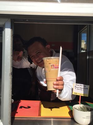 Alex at Dunkin Donuts on Long Ridge greets us with this smile every morning!