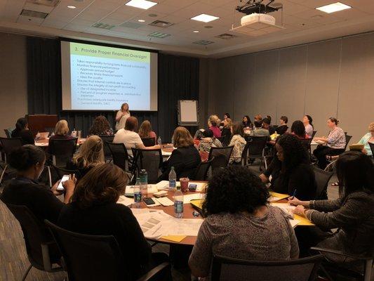 Women on Board training workshop.