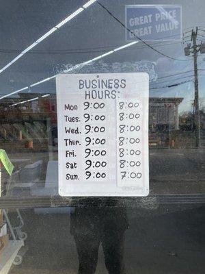 Business hours