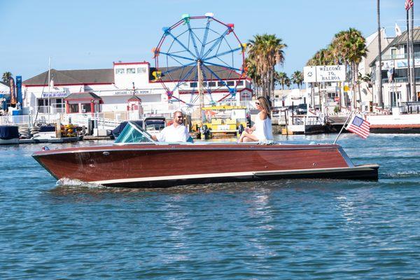 Enjoy the year round gorgeous weather in Newport Beach! We are located across the bay from the Famous Ferris Wheel, seen here.