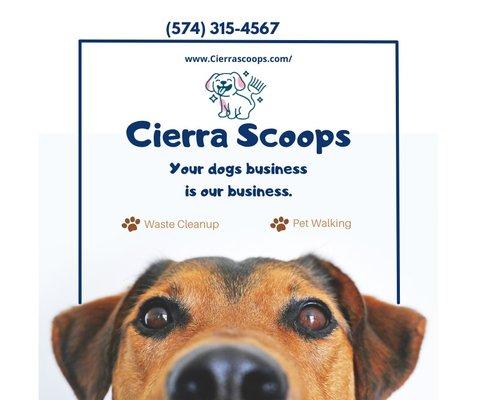 Your dogs business is our business. You got poop, we come scoop