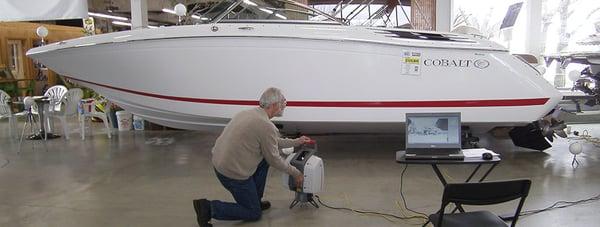 Scanning a boat is simple