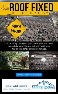 We can help with your Storm damage