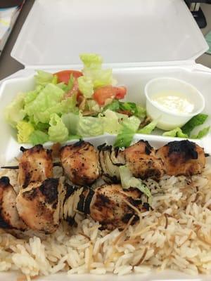 Chicken kabob combo