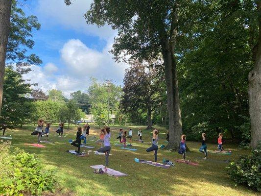 Yoga in the park - Bergen County, NJ