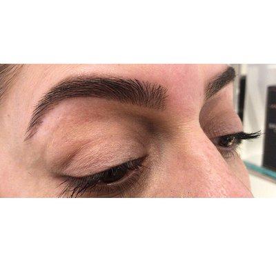 Brows waxed and shaped by Sarah