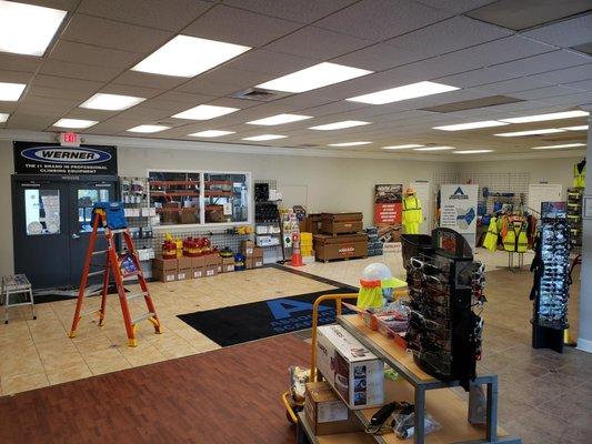 The One Stop Safety Shop located inside the Associated Scaffolding location in Raleigh, NC.