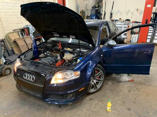 Working on this sweet RS4