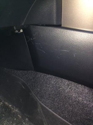 Brand new car, scratches on the panel after I brought it to Best Buy