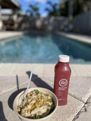 Grain Bowl and Fresh Pressed Juce