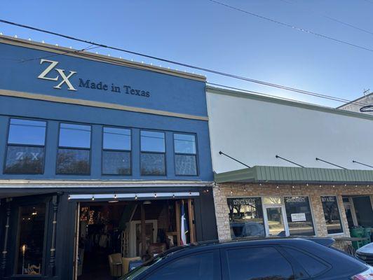 Antique store next to ZX Made in Texas