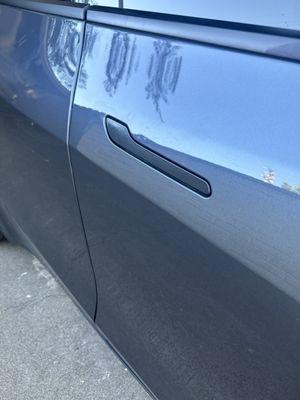 He fixed my dent on the door and looks just like nothing happened.